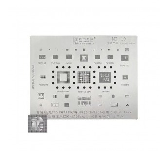 BGA трафарет Amaoe Mi10 V2.0 для Xiaomi Mi10/Mi10 Pro/Mi10T/Mi10T Pro/Mi 11/Mi 11T#2090367