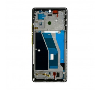 Рамка дисплея для Tecno Spark 20 Pro+ (KJ7) Черный (возможен дефект ЛКП)#2121440