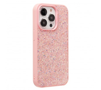 Чехол-накладка - PC071 POSH SHINE для "Apple iPhone 14 Pro" россыпь кристаллов (pink) (231596)#2091879