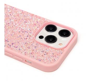 Чехол-накладка - PC071 POSH SHINE для "Apple iPhone 14 Pro" россыпь кристаллов (pink) (231596)#2095751