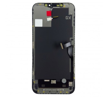 Дисплей для iPhone 12 Pro Max (A2411) в сборе с тачскрином Черный GX (площадка под IC)#2121660