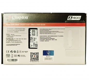 Твердотельный внутренний диск SSD Kingston 480GB A400, SATA-III, R/W - 350/500 MB/s, 2.5", TLC#2104776