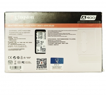 Твердотельный внутренний диск SSD Kingston 960GB A400, SATA-III, R/W - 350/500 MB/s, 2.5", TLC#2104778
