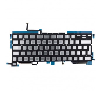 Подсветка клавиатуры для ноутбука MacBook Pro M1 13"/M2 13" A2338 (2020-2022, Г-образный Enter RU) Черный#2102460