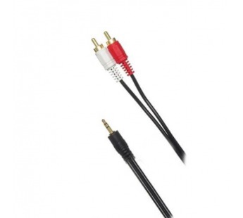 Шнур 2RCAшт.- шт. 3,5мм AV18 1.5м#2090527