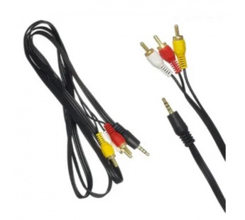 Кабель соединительный AUX на 3RCA AV23 1.5м#2090525