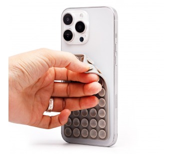 Держатель для телефона - на присосках "Lipper" (двусторонний XL) (gray) (239633)#2092576