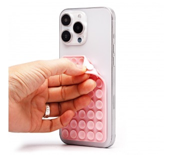 Держатель для телефона - на присосках "Lipper" (двусторонний XL) (light pink) (239592)#2092579