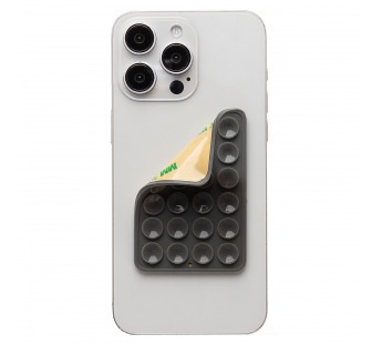 Держатель для телефона - на присосках "Lipper" (самоклеющийся, утолщенный) (dark gray) (239629)#2092556