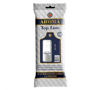 Влажные салфетки AROMA TOP LINE Carolina Herrera 212ViP универсальные 30шт#2090657