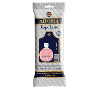 Влажные салфетки AROMA TOP LINE Chanel CHANCE универсальные 30шт#2090665