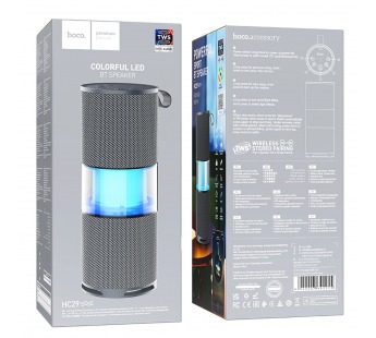 Портативная акустика Hoco HC29 Halo 15W (gray) (240157)#2096121