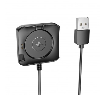 Кабель зарядки Hoco для смарт-часов Y28 5W 60см 1A  (black) (239301)#2092998