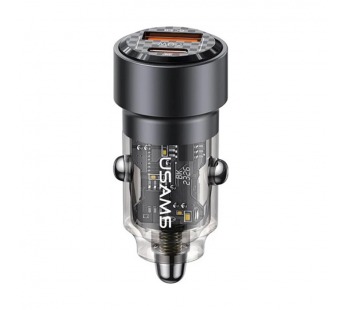 Автомобильное ЗУ USAMS CC208 С39 (USB QC 3.0/PD 60W) черное#2091087