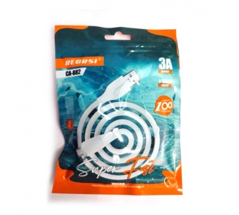 Кабель USB - Micro USB RECRSI CA-882 (3A/1m) белый#2093009