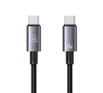 Кабель Type-C - Type-C USAMS SJ678 (60W/0,25m) серый#2091065