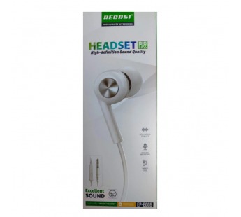 Проводные наушники 3.5 RECRSI EP-E005 белые#2093779