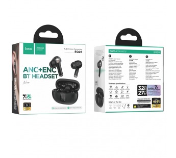 Беспроводные Bluetooth-наушники HOCO EQ26 ANC + ENC (черный)#2109581