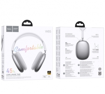 Полноразмерные Bluetooth наушники HOCO W65 (серебро)#2090756
