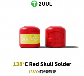 Паста паяльная 2UUL Red Skull RS138 (50 г, низкотемпературная 138°C, бессвинцовая)#2150996