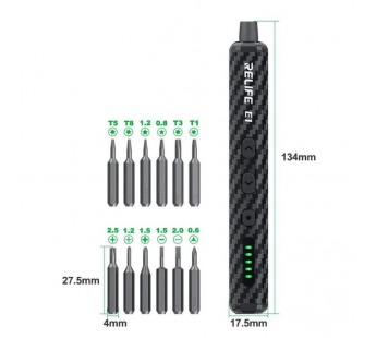 Отвертка электрическая Relife E1 (12 в 1)#2091870