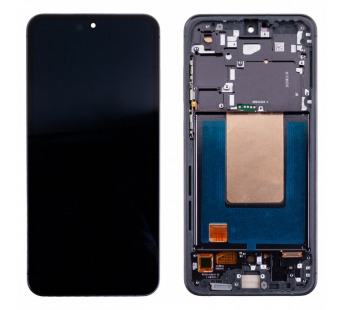 Дисплей для Samsung Galaxy S24 FE (S721B) модуль с рамкой Черный - (OLED) (Full Size)#2123235
