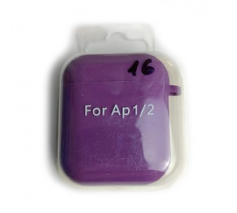 Чехол для наушников AirPods 1/2 Protection Case с карабином (16) светло-фиолетовый#2095775