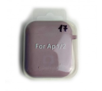 Чехол для наушников AirPods 1/2 Protection Case с карабином (17) лиловый#2095774