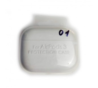 Чехол для наушников AirPods 3 Protection Case с карабином (01) белый#2095771