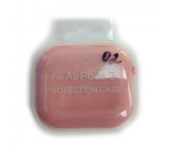Чехол для наушников AirPods 3 Protection Case с карабином (02) розовый#2095770