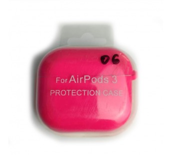 Чехол для наушников AirPods 3 Protection Case с карабином (06) фуксия#2095766