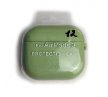 Чехол для наушников AirPods 3 Protection Case с карабином (12) фисташковый#2095760