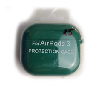 Чехол для наушников AirPods 3 Protection Case с карабином (15) темно-зеленый#2095757