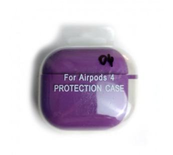 Чехол для наушников AirPods 4 Protection Case с карабином светло-фиолетовый (04)#2095711