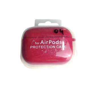 Чехол для наушников AirPods Pro/Pro2 Protection Case с карабином (04) малиновый#2095673