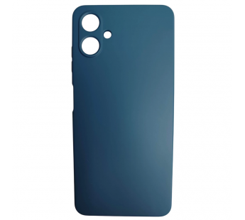 Чехол силиконовый Samsung A06 Silicone Cover без лого темно-синий#2092500