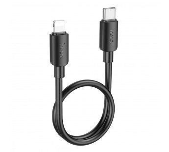 Кабель Type-C - Apple lightning Hoco X96 27W 25см 2,4A  (black) (222404)#2092752