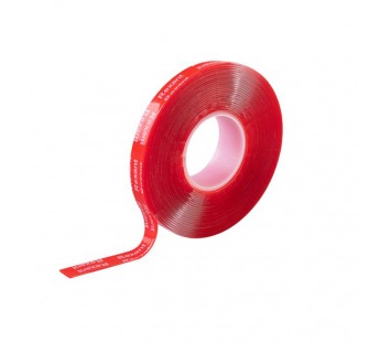 Лента клейкая двухсторонняя прозрачная, на VHB акриловой основе, 10 мм х 5 м Rexant#2093737