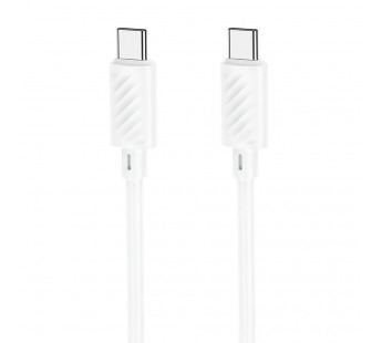 Кабель Type-C - Type-C Hoco X88 (повр.уп.) 60W 100см 3A  (white) (240477)#2092958