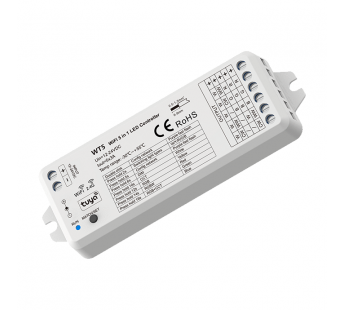 Bezteni RF & WiFi контроллер WT5 5CH*3A 12-24V, шт#2093803