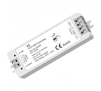 Bezteni RF-контроллер V2 2CH*5A 12-24V, шт#2093809