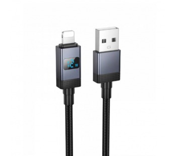 Кабель USB - Apple Lightning HOCO X118 (черный) 1м display#2102448