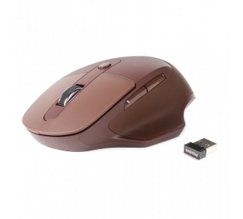 Мышь оптическая беспроводная Smart Buy 615AG Leather беззвучная (brown) (226907)#2093829