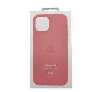 Чехол iPhone 15 Silicone Case MagSafe OR с Анимацией Pink#2094076