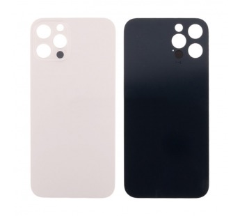 Задняя крышка для iPhone 12 Pro (A2407) Золото (стекло, узкий вырез под камеру, логотип) - Премиум#2096706