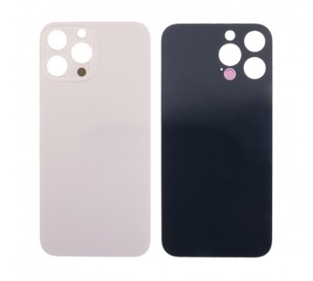 Задняя крышка для iPhone 13 Pro Max (A2645) Золото (стекло, узкий вырез под камеру, логотип) - Премиум#2096198