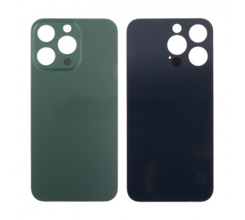 Задняя крышка для iPhone 13 Pro (A2640) Зеленый (стекло, узкий вырез под камеру, логотип) - Премиум#2096194