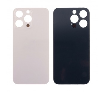 Задняя крышка для iPhone 13 Pro (A2640) Золото (стекло, узкий вырез под камеру, логотип) - Премиум#2096193