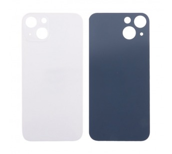 Задняя крышка для iPhone 13 (A2635) Белый (стекло, узкий вырез под камеру, логотип) - Премиум#2096190