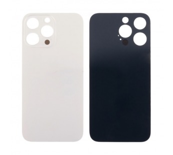 Задняя крышка для iPhone 14 Pro Max (A2895) Золото (стекло, узкий вырез под камеру, логотип) - Премиум#2096184